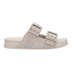Sandália Melissa Cozy Slide M-Lover Ajustável Feminino Bege