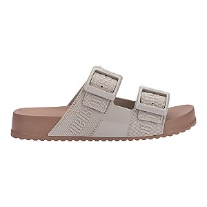 Sandália Melissa Cozy Slide MLover Ajustável Feminina Marrom