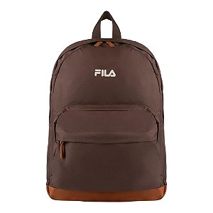 Mochila Fila Retro Letter 18L Unissex Marrom Escuro