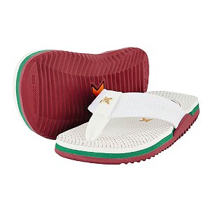 Chinelo Kenner Nk6 Infantil Fluminense Branco e Vermelho