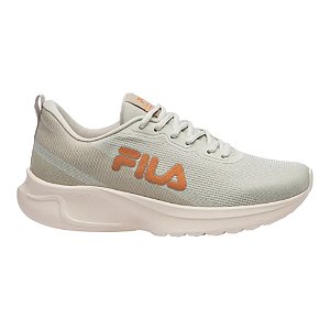 Tênis Fila Vector Feminino Bege e Laranja