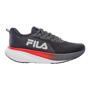 Tênis Fila Agile Preto e Vermelho Masculino