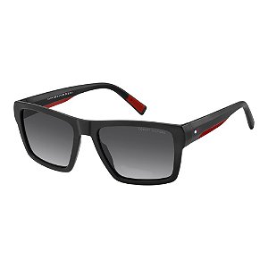 Óculos Tommy Hilfiger 2324S Preto e Vermelho Masculino