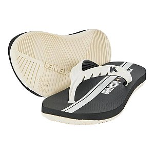 Chinelo Kenner Collab Botafogo Kids Preto e branco