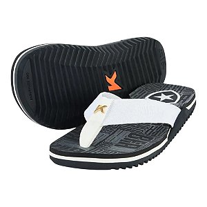 Chinelo Kenner Collab Botafogo Nk6 Kids Preto e Branco