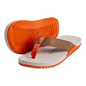 Chinelo Kenner Nk6 Masculino Cinza e Laranja
