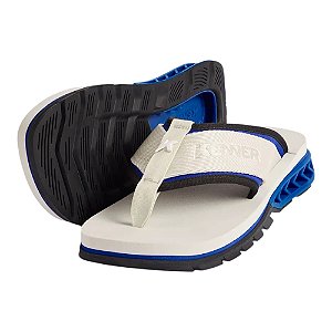 Chinelo Kenner Rakka Sport Masculino Off White e Azul