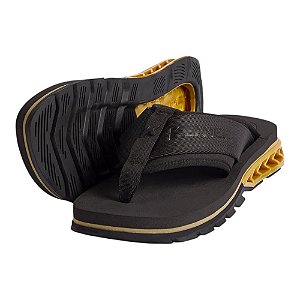 Chinelo Kenner Rakka Sport Preto e Dourado
