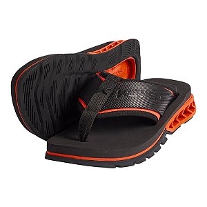 Chinelo Kenner Rakka Sport Masculino Preto e Laranja