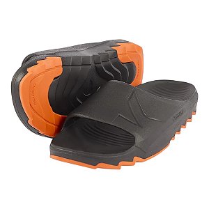Chinelo Kenner Slide Makho Eva Preto e Laranja Masculino