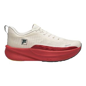 Tênis Fila Aero Skyfoam Bege e Vermelho Masculino