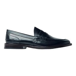 Sapato Casual Oficina Mocassim Roger De Couro Preto