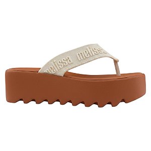 Chinelo Melissa M-Lover Thong Marrom Feminino
