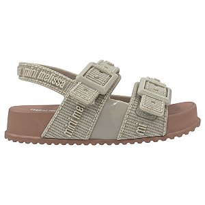 Sandália Mini Melissa Cozy M-Lover Baby Bege Infantil