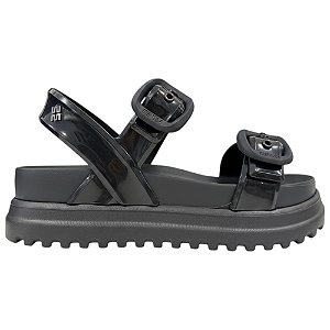 Sandália Melissa Plataforma Cozy Preto Feminino