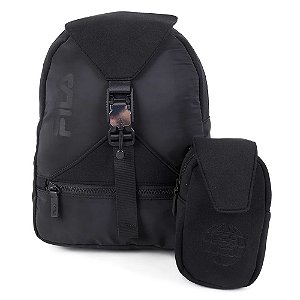 Mini Mochila Fila Tactic Unissex Preto Dia a dia