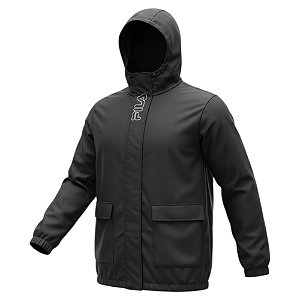 Jaqueta Corta Vento Fila Pockets Feminino Preto