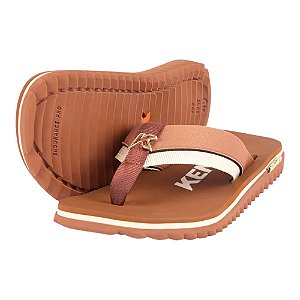 Chinelo Kenner Kivah Line Colors Marrom Masculino