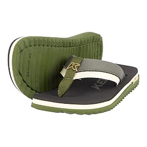 Chinelo Kenner Kivah Line Colors Verde Escuro Masculino