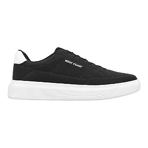 Tênis Casual West Coast Venture Preto e Branco Masculino