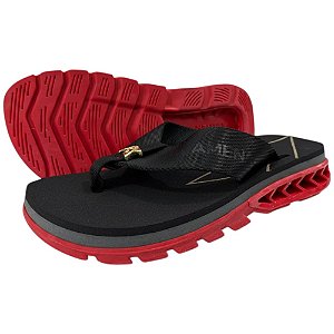 Chinelo Kenner Rakka Collab Flamengo Preto e Vermelho
