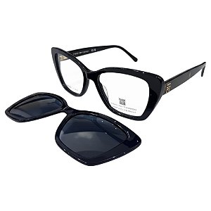 Óculos Tommy Hilfiger Clip-on 5117S Feminino Azul Marinho