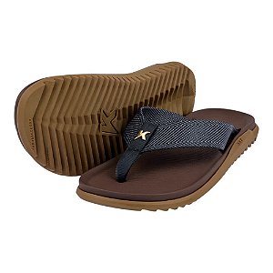 Chinelo Kenner Nk7 Marrom e Preto Masculino