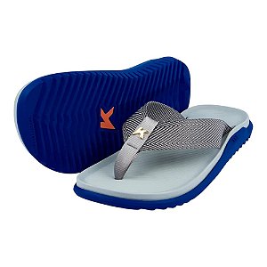 Chinelo Kenner Nk7 Masculino Cinza e Azul