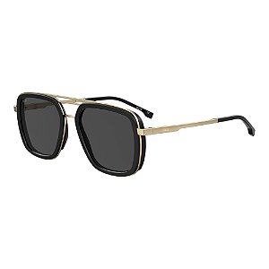 Óculos de Sol Boss 1235S Preto e Dourado Unissex