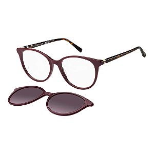 Óculos de Sol Tommy Hilfiger 2395 Clip-on Burgundy Feminino