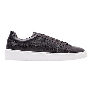 Tênis Casual Oficina Refine Couro Café Masculino