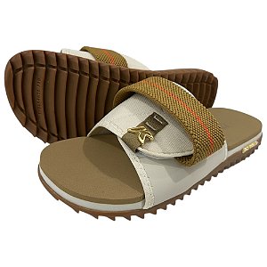 Chinelo Kenner Kivah Slide Bege e Off White Masculino