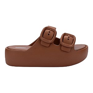 Chinelo Plataforma Melissa Free High Bold Marrom Feminino