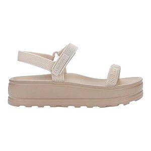Chinelo Melissa Sandalia M-Lover Papete Platform Bege