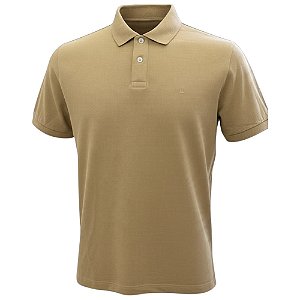 Camisa Polo Foxton Piquet Basica Rio Caqui Masculino