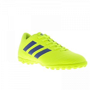 Chuteira Suíço Adidas Nemeziz 18.4 Verde/Azul Infantil