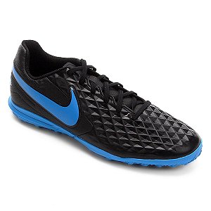 Chuteira Suíço Nike Legend Club 8 Preto/Azul