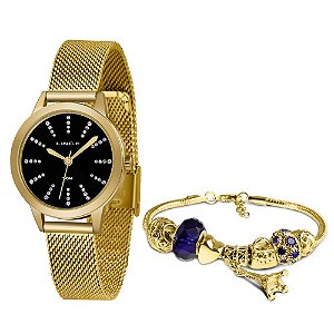 Relógio Lince Feminino Dourado LRGH123LKX13P1KX