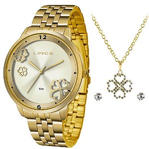Relógio Lince Feminino Dourado LRGJ098LKV98C2KX