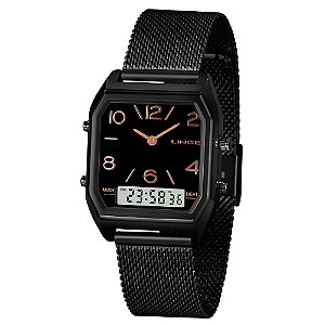 Relógio Lince Feminino Preto LANH119LP2PX