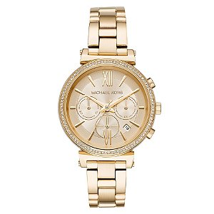 Relógio Michael Kors Feminino Sofie Dourado MK65591DN