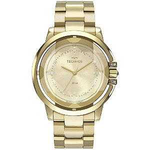 Relógio Technos Feminino Crystal Dourado 2036MLL4X