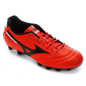 Chuteira Campo Mizuno Morelia Club Md P Laranja/Preto