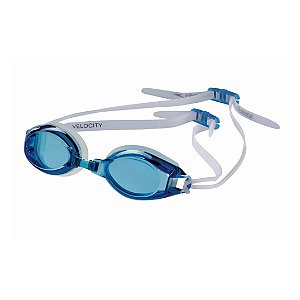 Óculos Natação Speedo Velocity Transparente Azul
