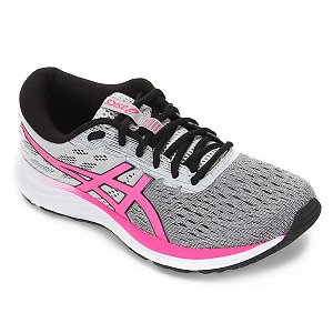 Tenis Asics Gel Excite 7 Polar Cinza/Rosa Feminino