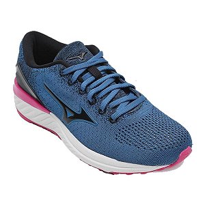 Tenis Mizuno Advance Azul/Rosa Feminino