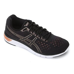 Tenis Asics Gel Kamo Preto/Dourado Feminino