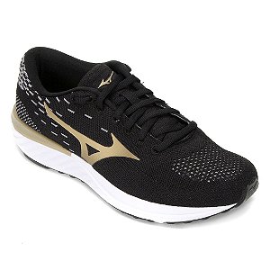 Tenis Mizuno Ocean Preto/Dourado Masculino