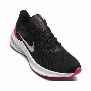 Tenis Nike Downshifter 10 Preto/Roxo Feminino