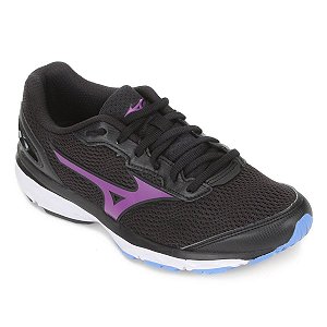 Tenis Mizuno Brave 4 Preto/Roxo Feminino